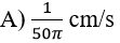 Air is being pumped into a spherical balloon so that its volume increase at a rate of 50 cm3/s. How fast is the radius of the balloon increasing when the diameter is 5 cm?