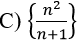 Which one of the following is a convergent sequence?