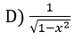 What is the cot(arc sinx) if 0 < x< 1?