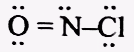 Which of the following is the most reasonable valence- bond structure of the nirocyl chloride (NOCl)?