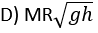 A hoop of mass M and radius R is at rest at the top of an incline plane of height h. the hoop rolls down the plane without slipping. When the hoop reaches bottom, its angular momentum about its center of mass is:
